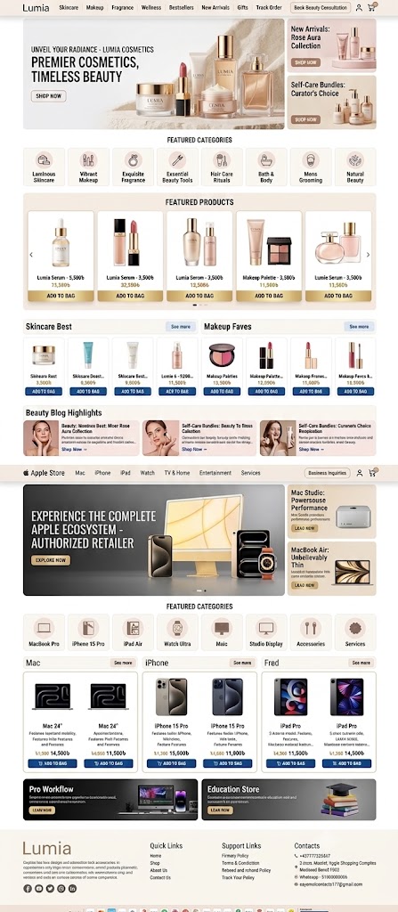 eCommerce website